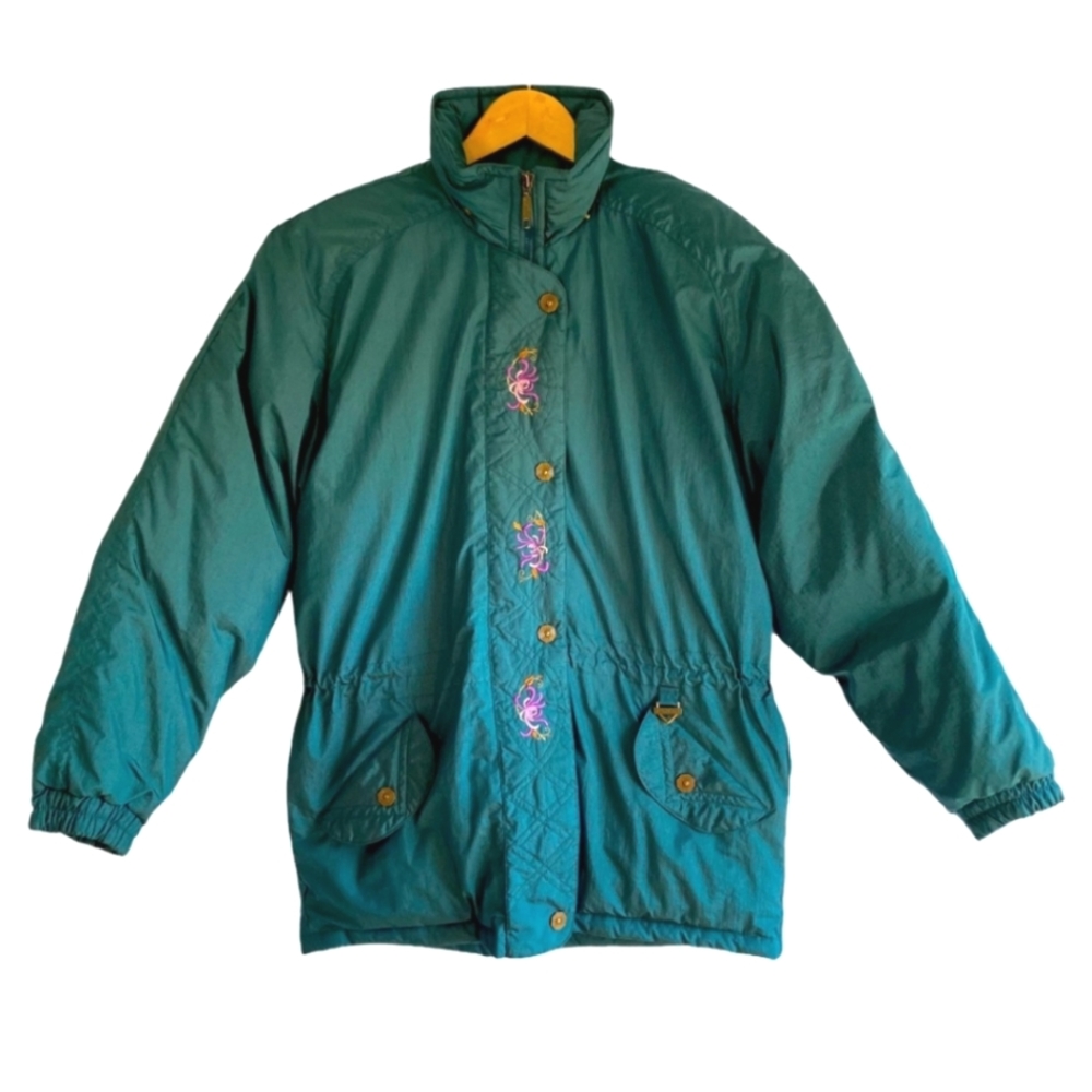 FERA Teal Green SkiwearJacket Women Size 12
